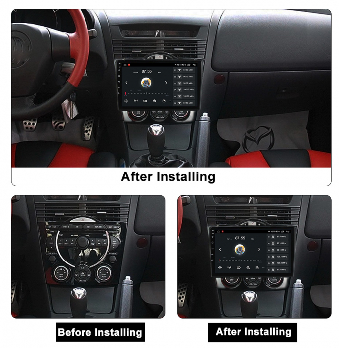 Navigatie dedicata Mazda RX-8 2008-2021, 4GB RAM 64GB ROM, Octacore, Android 13, Display QLED 9", DSP, Carplay, Android Auto, Internet, Youtube, Waze, WIFI, Bluetooth [5]