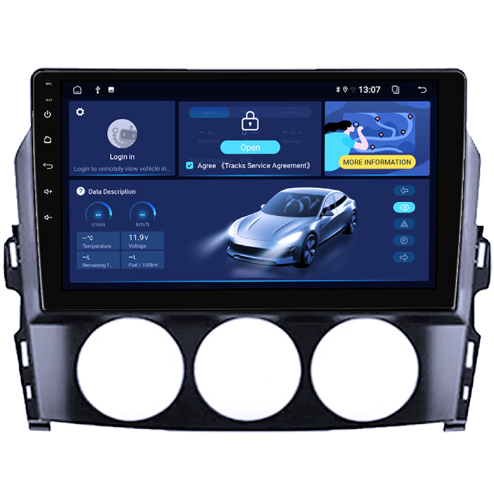 Navigatie dedicata Mazda MX-5 2008-2015, 8GB RAM 128GB ROM, Octacore, Platforma 7862,Android 13, Display QLED 9”, Suporta camera 360º, DSP, Carplay&Android Auto, SIM 4G, Ventilator Activ [2]