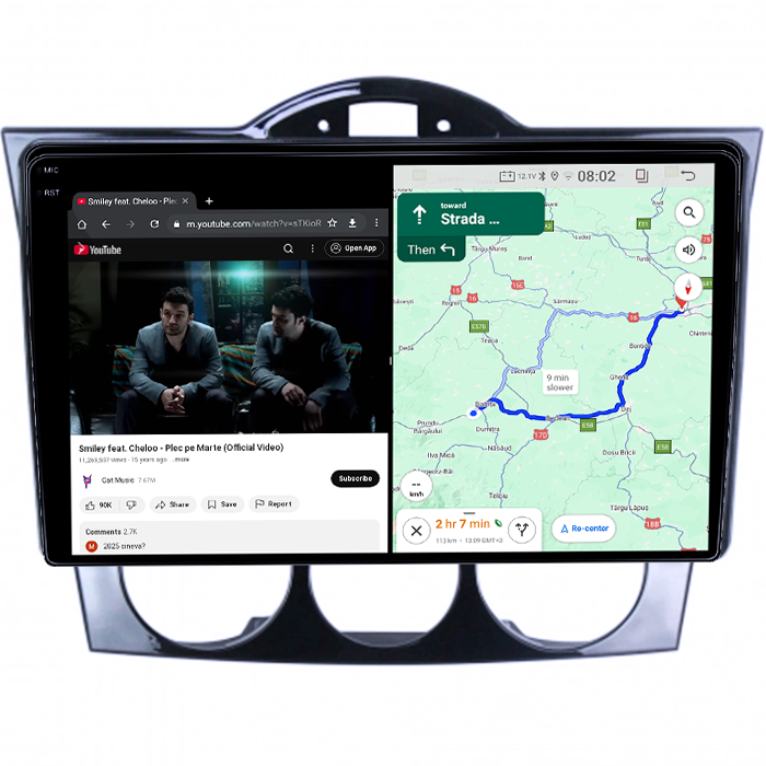 Navigatie dedicata Mazda RX-8 2008-2021, 4GB RAM 64GB ROM, Quad Core, Display 9" QLED 1K, Carplay, Android 14, Bluetooth, Magazin Play, Suport Camere AHD [6]