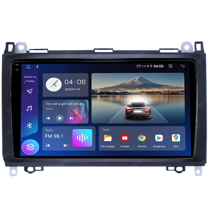Navigatie dedicata Mercedes-Benz, 12GB RAM 256/512GB ROM, Android 14, Rezolutie 2K, Display QLED 9", DSP, Carplay&Android Auto, SIM 4G, Ventilator Activ, Suport Camere 360 [4]