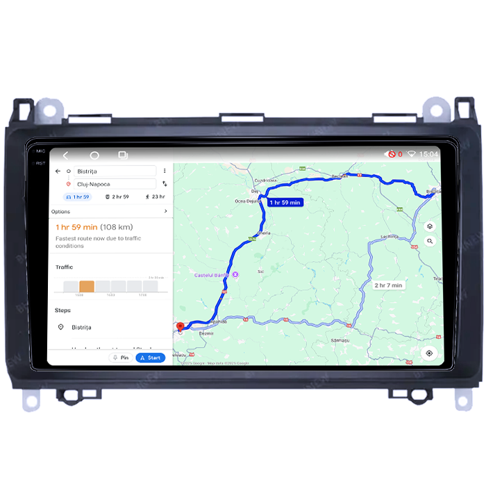 Navigatie dedicata Mercedes-Benz, 12GB RAM 256/512GB ROM, Android 14, Rezolutie 2K, Display QLED 9", DSP, Carplay&Android Auto, SIM 4G, Ventilator Activ, Suport Camere 360 [3]