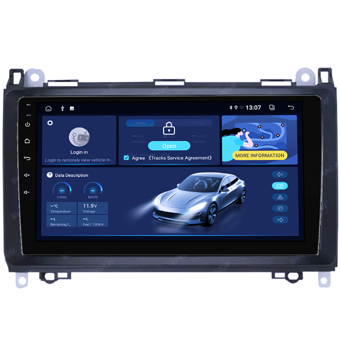 Navigatie dedicata Mercedes-Benz, 4GB RAM 64GB ROM, Quadcore, Android 14, Display QLED 1K, 9", DSP, Carplay&Android Auto, Suport camere AHD [4]