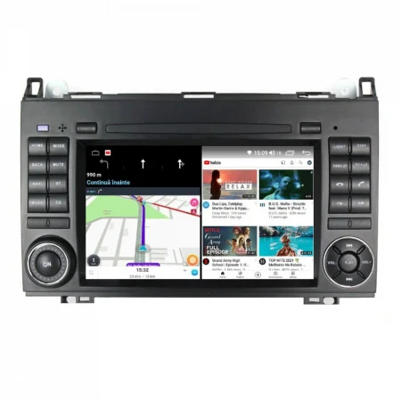 Navigatie dedicata Mercedes-Benz, 4GB RAM 64GB ROM, Quadcore, Android 14, Display QLED  7", DSP, Carplay&Android Auto, Suport camere AHD [2]