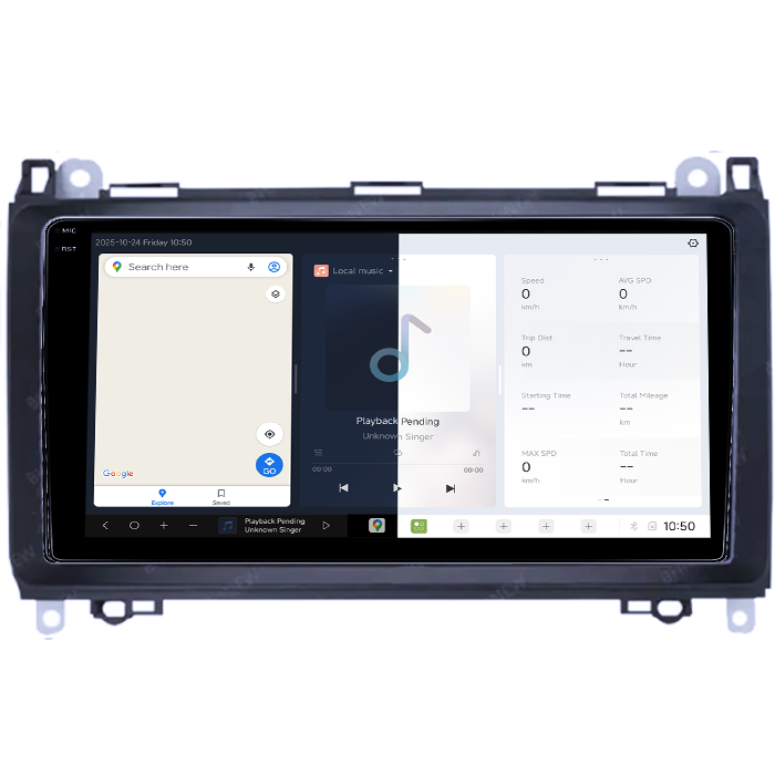 Navigatie dedicata Mercedes-Benz DUDU3, 4GB RAM 64GB ROM, Octacore, Platforma 8581, Android, Display QLED 9", DSP, Carplay&AndroidAuto [5]