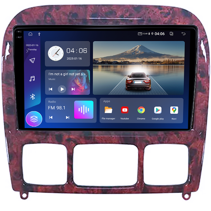 Navigatie dedicata Mercedes-Benz S-class, 4 GB RAM 64GB ROM, Android 14, Display QLED 1K, 9", DSP, Carplay, Android Auto, Internet, Youtube,Waze,Wi Fi,Usb,Bluetooth [5]