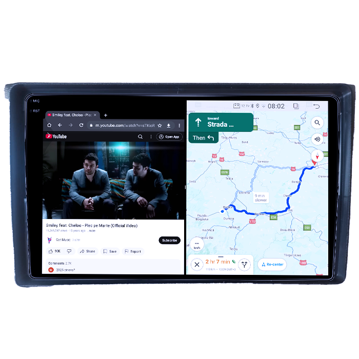 Navigatie dedicata Mercedes-Benz Vito 2003-2006, 4GB RAM 64GB ROM, Quadcore, Android 14, Display QLED 1K, 9", DSP, Carplay&Android Auto, Suport camere AHD [4]
