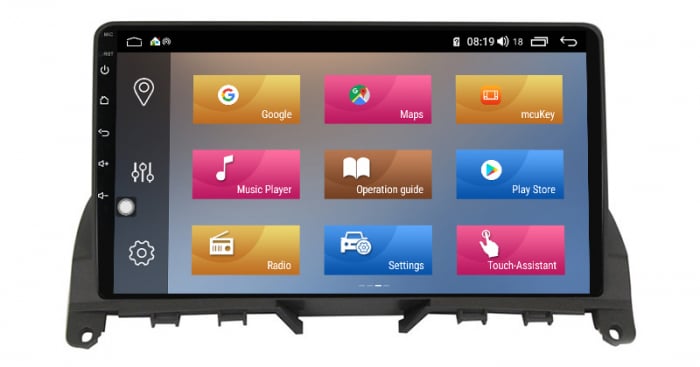 Navigatie dedicata Mercedes Benz W204 ,C-Class din 2006 - 2012, 4GB RAM 64GB ROM, Octacore, Android 13, Display QLED 9", DSP, Carplay, Android Auto, Internet, Youtube, Waze, WIFI, Blu [7]