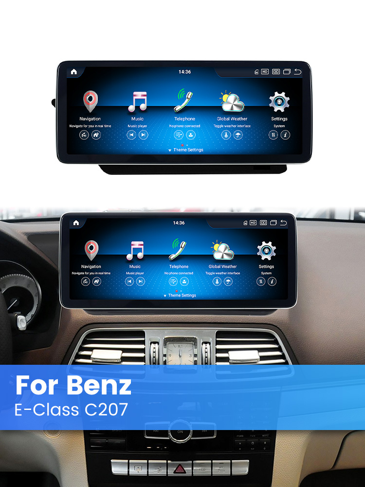 Navigatie dedicata Mercedes-Benz w207 8GB RAM 256GB ROM, Procesor Qualcomm Octacore, Android 14, Rezolutie 2K, Display QLED 10.25", DSP, Carplay&Android Auto, SIM 4G [3]