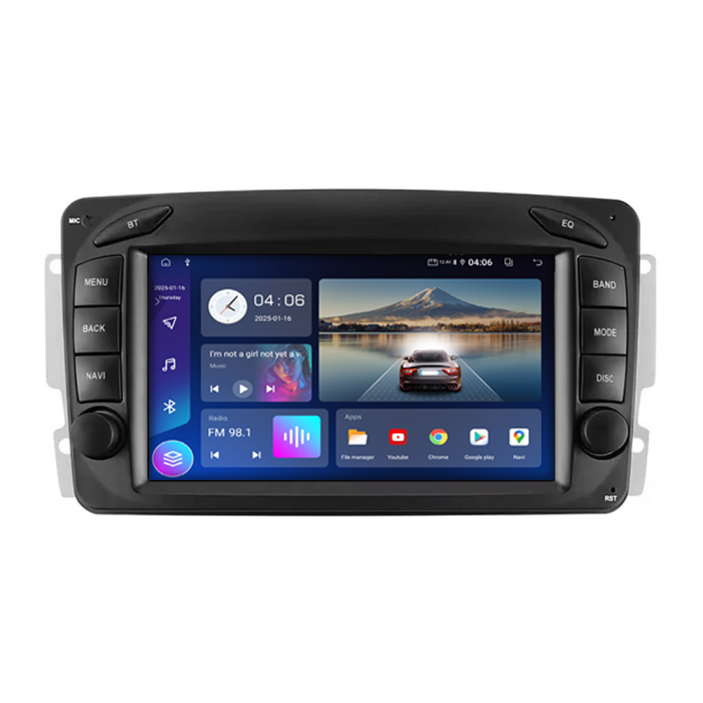 Navigatie dedicata Mercedes-Benz W209, 4GB RAM 64GB ROM, Quadcore, Android 14, Display QLED  7", DSP, Carplay&Android Auto, Suport camere AHD [2]