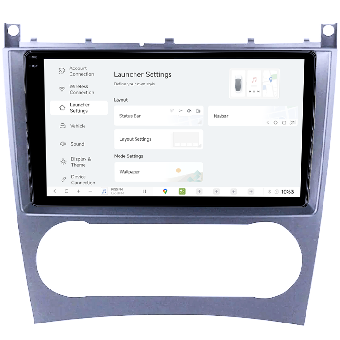 Navigatie dedicata Mercedes C-Class W203/ CLK C209 2004-2007 2 Usi DUDU3, 4GB RAM 64GB ROM, Octacore, Platforma 8581, Android, Display QLED 9", DSP, Carplay&AndroidAuto [4]