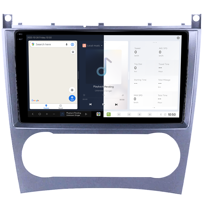 Navigatie dedicata Mercedes C-Class W203/ CLK C209 2004-2007 2 Usi DUDU3, 4GB RAM 64GB ROM, Octacore, Platforma 8581, Android, Display QLED 9", DSP, Carplay&AndroidAuto [5]