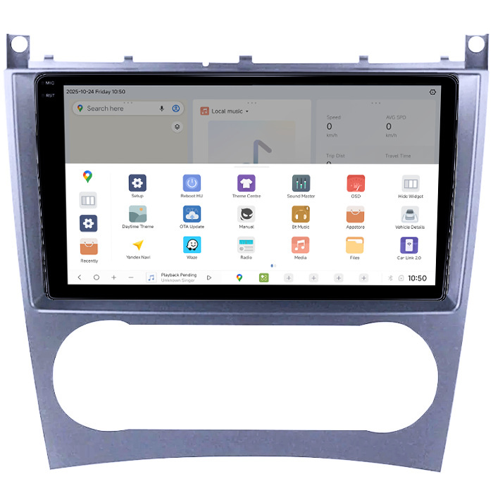 Navigatie dedicata Mercedes C-Class W203/ CLK C209 2004-2007 2 Usi DUDU3, 4GB RAM 64GB ROM, Octacore, Platforma 8581, Android, Display QLED 9", DSP, Carplay&AndroidAuto [2]