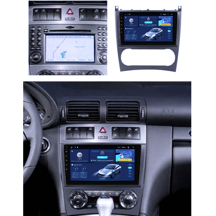 Navigatie dedicata Mercedes C-Class W203/ CLK C209 2004-2007 2 Usi DUDU3, 4GB RAM 64GB ROM, Octacore, Platforma 8581, Android, Display QLED 9", DSP, Carplay&AndroidAuto [6]