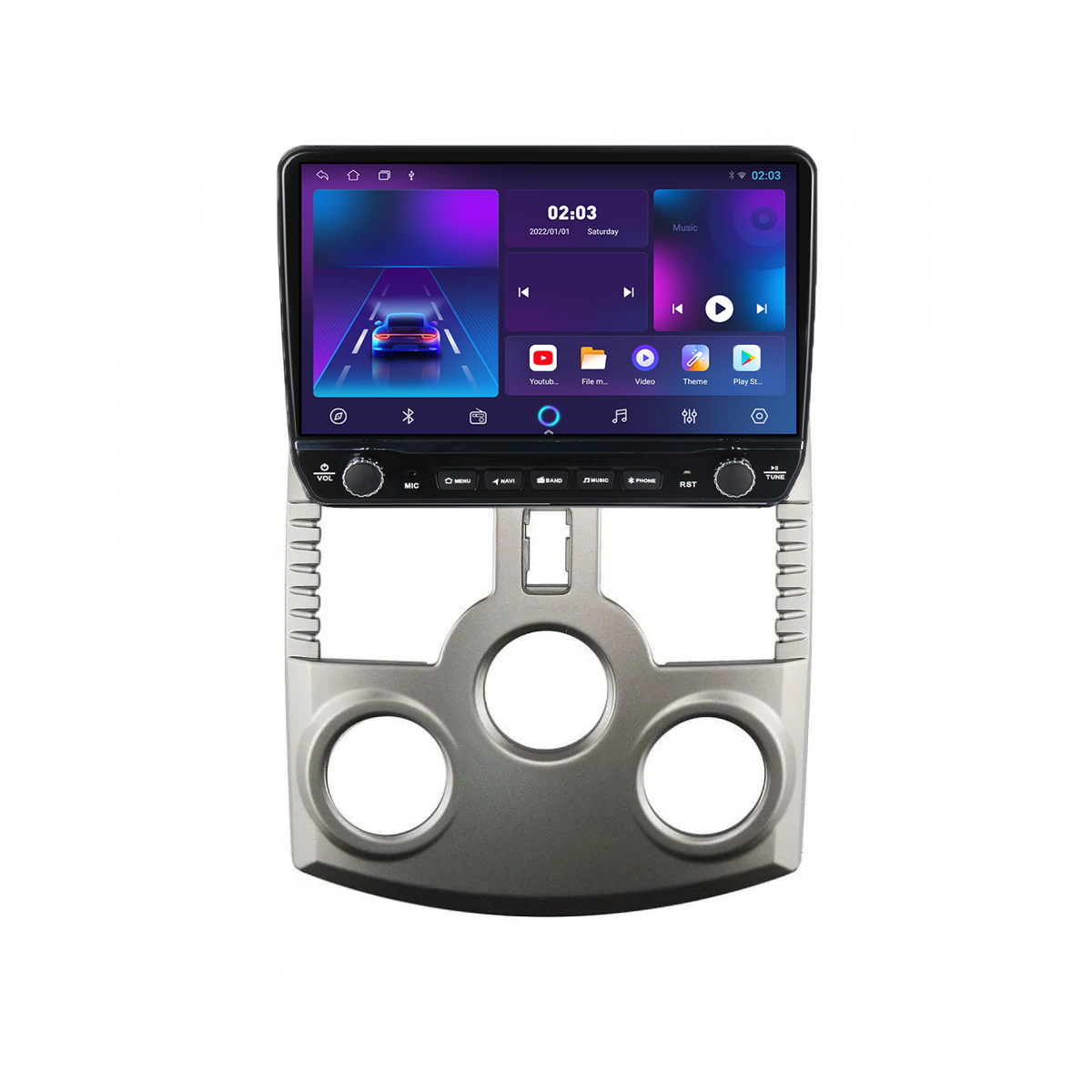 Navigatie dedicata Toyota Rush 2006-2011/Daihatsu Terios 2005- Tesla Cu Butoane Rotative Model 2024, ANDROID 13, 10 inch , 8+128GB, Internet, Aplicatii, Waze, GPS [2]