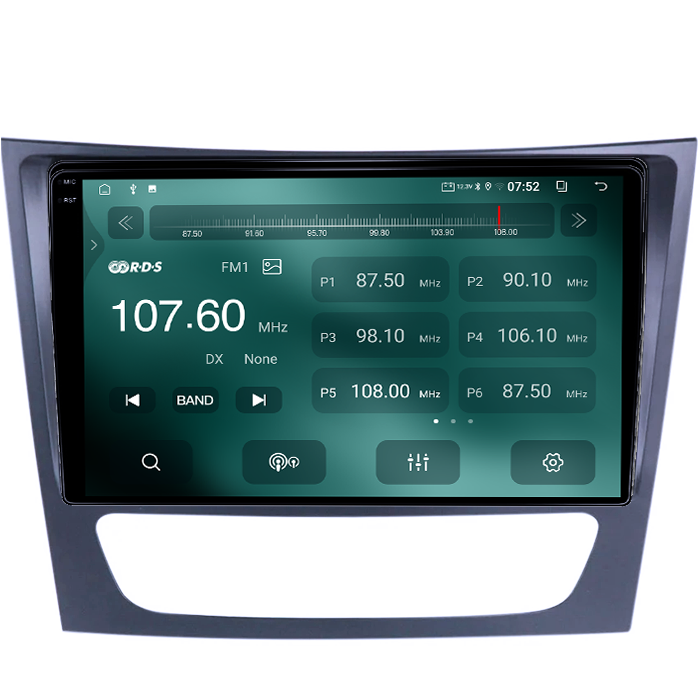 Navigatie dedicata Mercedes Benz W211, 4GB RAM 64GB ROM, Quadcore, Android 14, Display QLED 1K, 9", DSP, Carplay&Android Auto, Suport camere AHD [4]