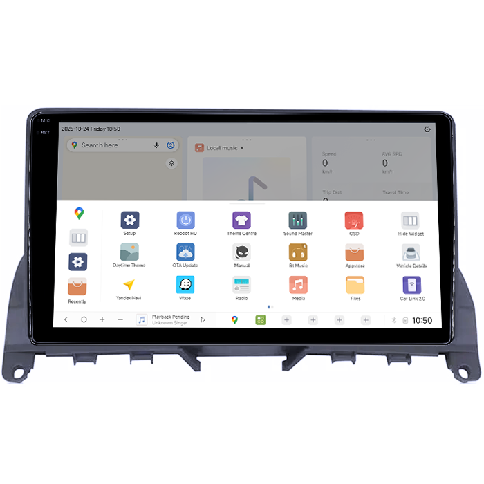 Navigatie dedicata Mercedes C Class W204 2006-2012 DUDU3, 4GB RAM 64GB ROM, Octacore, Platforma 8581, Android, Display QLED 9", DSP, Carplay&AndroidAuto [2]