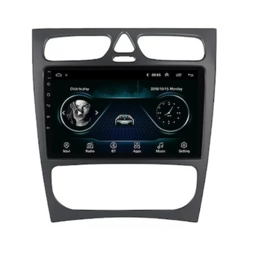 Navigatie dedicata Mercedes C-Class W203 / CLK 320 2000-2004, 4 GB RAM 32 ROM, Android 13, Display QLED, 9", DSP, Carplay, Android Auto, Internet, Youtube , Waze , WI-FI , USB [2]