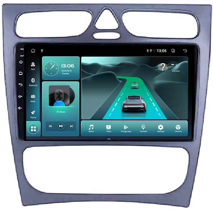 (Resigilata) Navigatie dedicata Mercedes C-Class W203 2000-2004, 2GB RAM 32GB ROM, Quad Core, Display 9" IPS Full HD, Carplay&Android Auto, Android 14, Suport camere AHD [4]