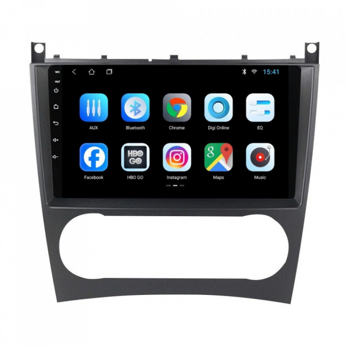 Navigatie dedicata Mercedes C-Class W203 2003-2007, 8GB RAM 128GB ROM, Octacore, Platforma 7862, Android 14, Display QLED 9”, Suporta camera 360º, DSP, Carplay&Android Auto, SIM 4G, Ventilator Activ [2]