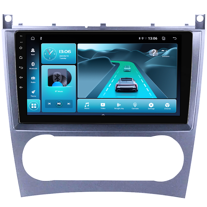Navigatie dedicata Mercedes C-Class W203 2003-2007, 8GB RAM 128GB ROM, Octacore, Platforma TS18, Android 14, Display QLED 9”, Suporta camera 360º, DSP, Carplay&Android Auto, SIM 4G, Ventilator Activ [6]