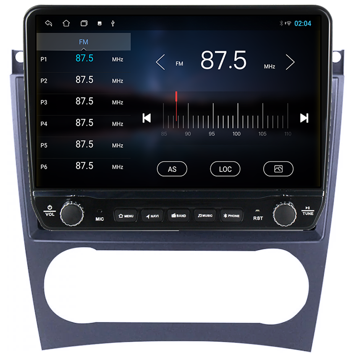 Navigatie dedicata Mercedes C-Class W203 2003-2007 Tesla cu butoane rotative model 2024, 4GB RAM 64GB ROM, Procesor Quadcore, Android 14, Display QLED 10", DSP, Carplay&Android Auto [3]