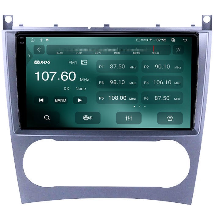 Navigatie dedicata Mercedes C-Class W203/ CLK C209 2004-2007 2 Usi, 4GB RAM 64GB ROM, Quad Core, Display 9" QLED  Carplay, Android 14, Bluetooth, Magazin [3]