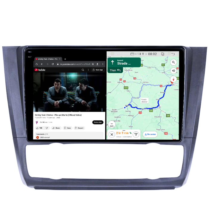 Navigatie dedicata BMW Seria 1 E81/E87 Clima 2007-2013, 4GB RAM 64GB ROM, Octacore, Android 14, Display QLED  9", DSP, Carplay, Android Auto, Internet, Youtube, Waze, WIFI, Bluetooth [4]