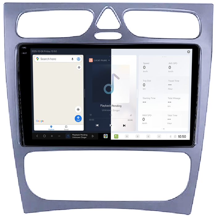 Navigatie dedicata Mercedes C-Class W203 2000-2003 4 Usi DUDU3, 4GB RAM 64GB ROM, Octacore, Platforma 8581, Android, Display QLED 9", DSP, Carplay&AndroidAuto [5]