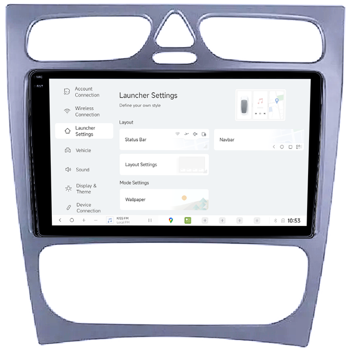 Navigatie dedicata Mercedes C-Class W203 2000-2003 4 Usi DUDU3, 4GB RAM 64GB ROM, Octacore, Platforma 8581, Android, Display QLED 9", DSP, Carplay&AndroidAuto [4]