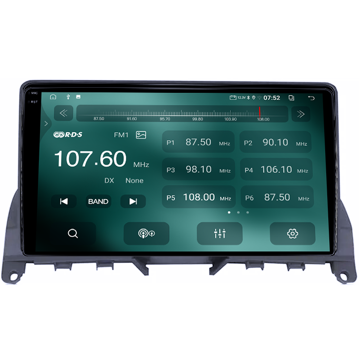 Navigatie dedicata Mercedes C Class W204 2006-2012, 4GB RAM 64GB ROM, Quad Core, Display 9" QLED 1K, Carplay, Android 14, Bluetooth, Magazin Play, Suport Camere AHD [3]