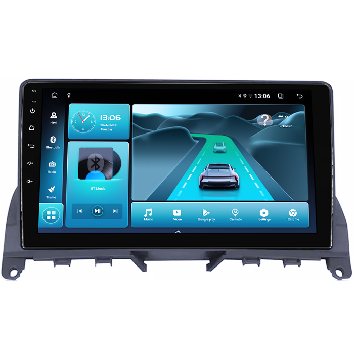 Navigatie dedicata Mercedes C Class W204 ( 2006 - 2012 ), 8GB RAM 128GB ROM, Octacore, Platforma TS18, Android 13, Display QLED 9”, Suporta camera 360º, DSP, Carplay&Android Auto, SIM 4G, Ventilator A [3]