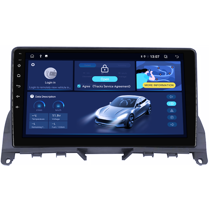Navigatie dedicata Mercedes C Class W204 ( 2006 - 2012 ), 8GB RAM 128GB ROM, Octacore, Platforma TS18, Android 13, Display QLED 9”, Suporta camera 360º, DSP, Carplay&Android Auto, SIM 4G, Ventilator A [2]