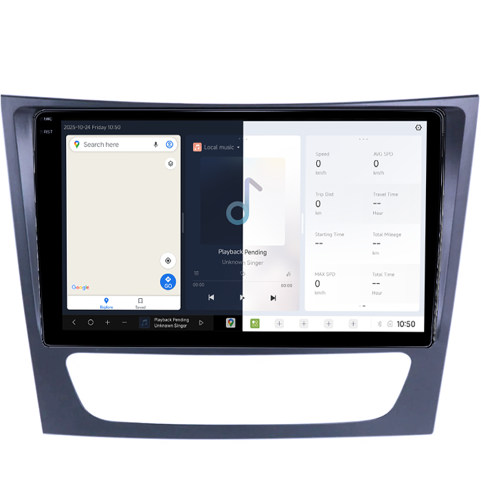 Navigatie dedicata Mercedes E Class W211, CLS W219 DUDU3, 4GB RAM 64GB ROM, Octacore, Platforma 8581, Android, Display QLED 9", DSP, Carplay&AndroidAuto [5]