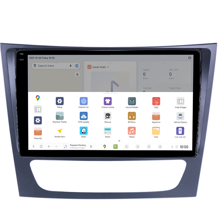 Navigatie dedicata Mercedes E Class W211, CLS W219 DUDU3, 4GB RAM 64GB ROM, Octacore, Platforma 8581, Android, Display QLED 9", DSP, Carplay&AndroidAuto [2]