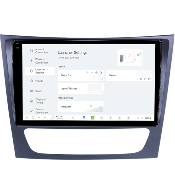 Navigatie dedicata Mercedes E Class W211, CLS W219 DUDU3, 4GB RAM 64GB ROM, Octacore, Platforma 8581, Android, Display QLED 9", DSP, Carplay&AndroidAuto [4]