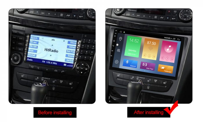 Navigatie dedicata Mercedes CLS W219 intre 2005-2010, 4 GB RAM 32 ROM, Android 13, Display QLED, 9", DSP, Carplay, Android Auto, Internet, Youtube , Waze , WI-FI , USB , Bluetooth [5]
