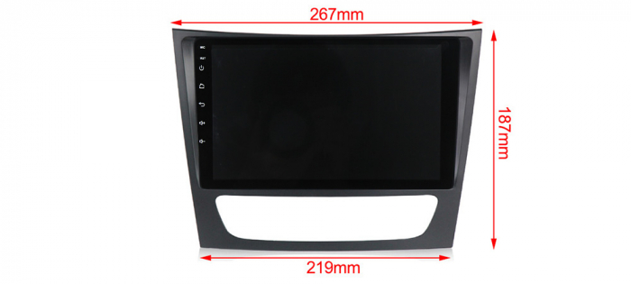 Navigatie dedicata Mercedes E Class W211 2002-2008, 4 GB RAM 32 ROM, Android 13, Display QLED, 9", DSP, Carplay, Android Auto, Internet, Youtube , Waze , WI-FI , USB , Bluetooth [7]