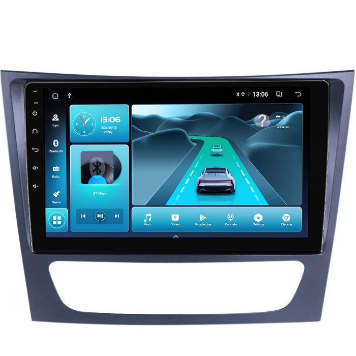 Navigatie dedicata Mercedes E Class W211, CLS W219, 8GB RAM 128GB ROM, Octacore, Platforma TS18, Android 13, Display QLED 9”, Suporta camera 360º, DSP, Carplay&Android Auto, SIM 4G, Ventilator Activ [3]