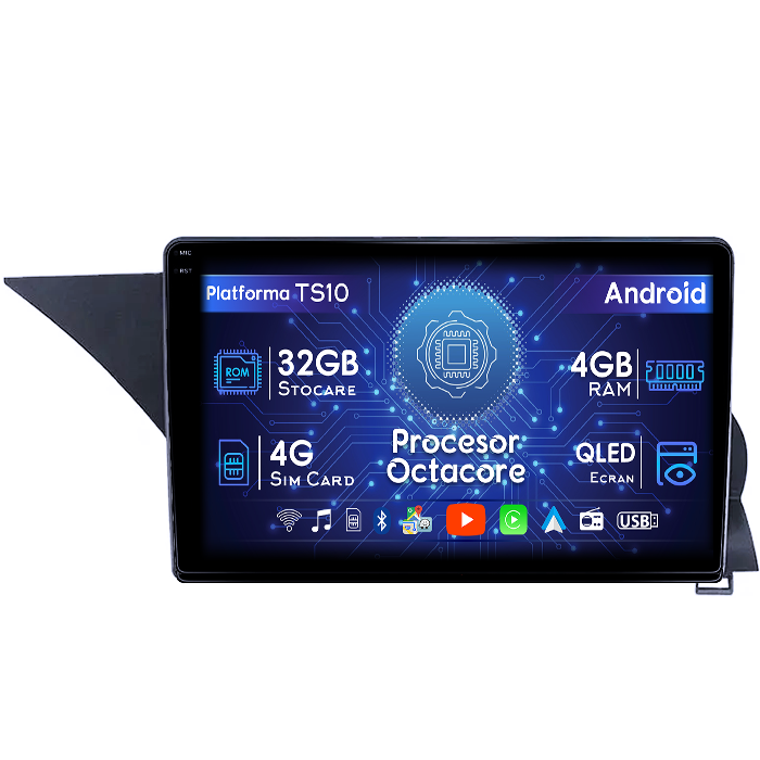 Navigatie dedicata Mercedes GLK 2013-2015, 4GB RAM 32GB ROM, Octacore, Android 14, Display QLED 1K 9", DSP, Carplay&Android Auto, SIM 4G, Bluetooth, Ventilator Activ [1]