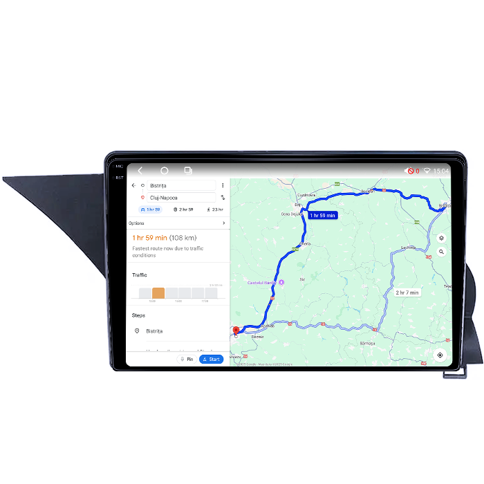 Navigatie dedicata Mercedes GLK 2013-2015, 4GB RAM 64GB ROM, Octacore, Android 14, Display QLED 1K 9", Carplay&Android Auto, SIM 4G, Ventilator Activ [4]