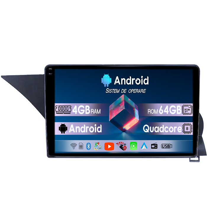 Navigatie dedicata Mercedes GLK 2013-2015, 4GB RAM 64GB ROM, Quad Core, Display 9" QLED 1K, Carplay, Android 14, Bluetooth, Magazin Play, Suport Camere AHD [1]