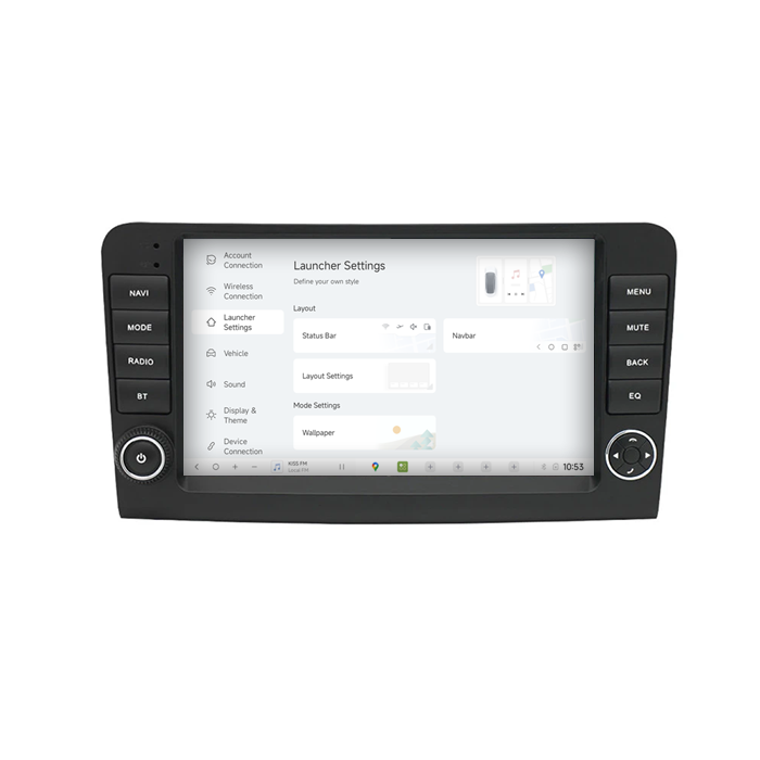 Navigatie dedicata Mercedes ML Butoane W164 2005-2012 DUDU3, 4GB RAM 64GB ROM, Octacore, Platforma 8581, Android, Display QLED 9", DSP, Carplay&AndroidAuto [2]
