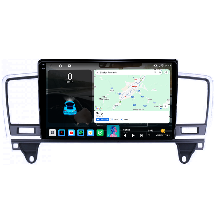 Navigatie dedicata Mercedes ML, GL-Class GL X166 2012-2015, 4GB RAM 64GB ROM, Octacore, Android 14, Display QLED 1K 9", Carplay&Android Auto, SIM 4G, Ventilator Activ [2]