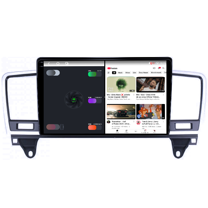 Navigatie dedicata Mercedes ML, GL-Class GL X166 2012-2015, 4GB RAM 64GB ROM, Octacore, Android 14, Display QLED 1K 9", Carplay&Android Auto, SIM 4G, Ventilator Activ [3]