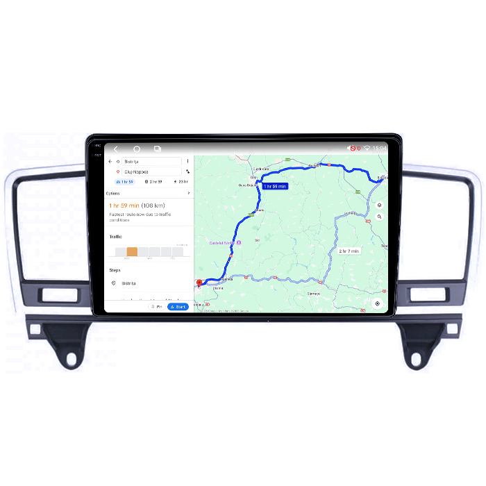 Navigatie dedicata Mercedes ML, GL-Class GL X166 2012-2015, 4GB RAM 64GB ROM, Octacore, Android 14, Display QLED 1K 9", Carplay&Android Auto, SIM 4G, Ventilator Activ [4]