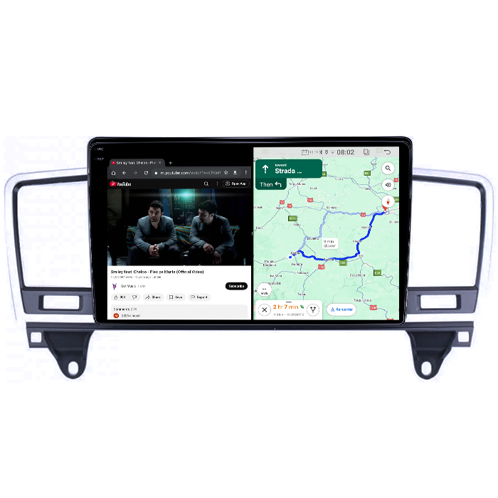 Navigatie dedicata Mercedes ML, GL-Class GL X166 2012-2015, 4GB RAM 64GB ROM, Quadcore, Android 14, Display QLED 1K, 9", DSP, Carplay&Android Auto, Suport camere AHD [6]