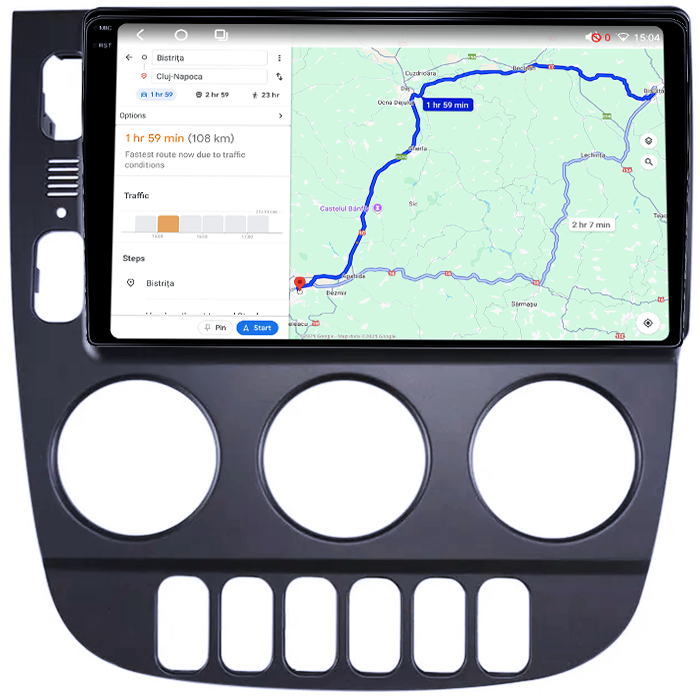 Navigatie dedicata Mercedes ML W163 2001 - 2005, 4GB RAM 64GB ROM, Octacore, Android 14, Display QLED 1K 9", Carplay&Android Auto, SIM 4G, Ventilator Activ [4]