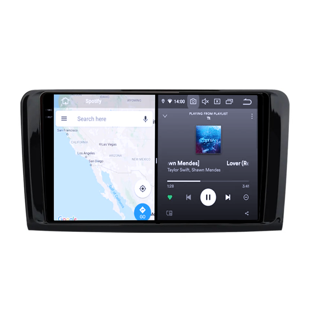 Navigatie dedicata Mercedes ML W164 2005-2012, 12GB RAM 256GB ROM, Android 13, Rezolutie 2K, Display QLED, 9", DSP, Carplay, Android Auto, Internet, Youtube, Waze, Wi Fi, USB [3]