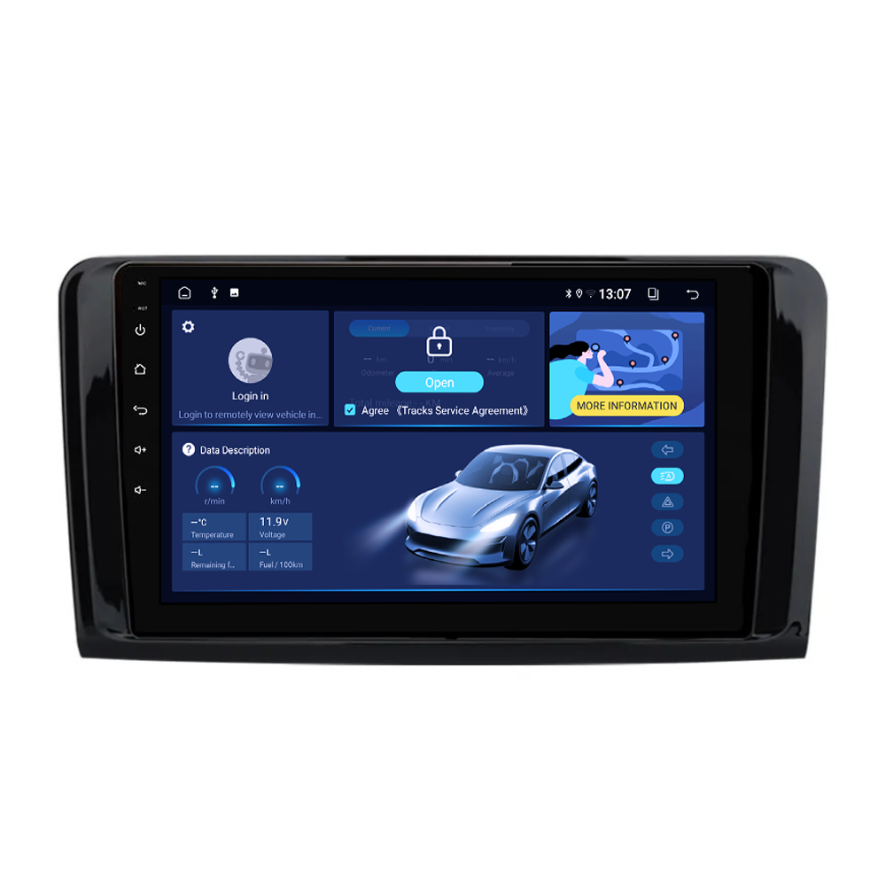 Navigatie dedicata Mercedes ML W164, 4GB RAM 64GB ROM, Octacore, Android 13, Display QLED 9", DSP, Carplay, Android Auto, Internet, Youtube, Waze, WIFI, Bluetooth [4]