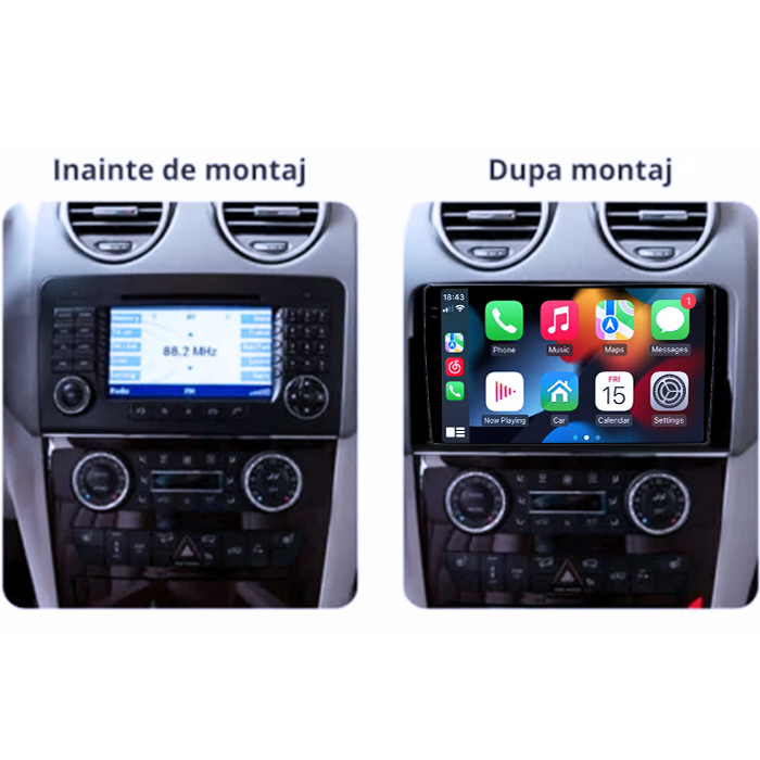 Navigatie dedicata Mercedes ML W164, 4GB RAM 64GB ROM, Procesor Qualcomm Octacore, Android 14, Rezolutie 2K, Display QLED 9", DSP, Carplay&Android Auto, SIM 4G [5]